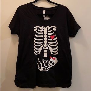 Maternity Skeleton Tee